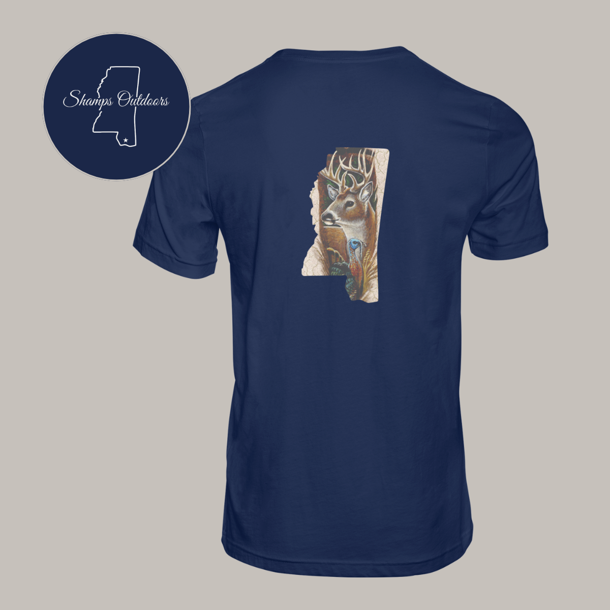 Mississippi Deer and Turkey Tshirt